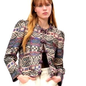 Zara crop tweed blazer, size XXL, new